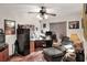 Office with desk, filing cabinet, chair, and window, creating a functional workspace at 4404 Musket Dr, Lakeland, FL 33810