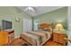 Bright bedroom featuring a comfortable bed, wood floors, and a well-lit, relaxing space at 506 Henley Cir, Davenport, FL 33896