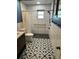 Bathroom with designer tile at 5604 Stratford Ln, Lakeland, FL 33813