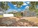 Expansive backyard showcasing a screened-in pool enclosure and white privacy fence at 6750 Lemon Tree Dr, Lakeland, FL 33813