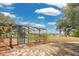 The backyard boasts a screened-in pool, plants, and plenty of space for outdoor activities at 6750 Lemon Tree Dr, Lakeland, FL 33813