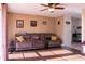 The open living room boasts wood floors and neutral paint at 1160 Eleanore Ave, Bartow, FL 33830