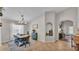 Bright dining room with access to other living areas at 1215 Evergreen Park Cir, Lakeland, FL 33813