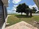 Green backyard with a mature tree, leading to the water at 1328 Edgewater Beach Dr, Lakeland, FL 33805