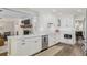 Modern white kitchen featuring sleek countertops and stainless steel appliances at 1516 Jae Pl, Lakeland, FL 33803