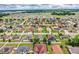 Community view showcasing properties with well-kept landscaping, pools, and various architectural designs at 2040 Chickadee St, Bartow, FL 33830