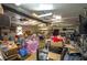Spacious garage with ceiling fans and ample space for storage and activities at 2219 New Jersey Rd, Lakeland, FL 33803