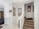 Hallway with stairs and closet at 2683 Corvette Ln, Kissimmee, FL 34746