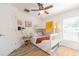 Cozy bedroom with bunk beds, a ceiling fan and simple decor at 3873 Hampton Hills Dr, Lakeland, FL 33810