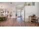Spacious entryway that flows into an open-concept living area, featuring a work space at 3873 Hampton Hills Dr, Lakeland, FL 33810