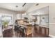 Modern kitchen featuring a breakfast bar, stainless steel appliances, and ample counter space at 402 W Patterson St, Lakeland, FL 33803
