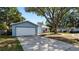 Charming single-story home with a well-maintained lawn and a two-car garage in a neighborhood setting at 417 Yolonda Ct, Lakeland, FL 33809