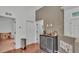 Inviting entryway with stylish bar area and decor accents on display at 4582 Penkert Pl, Lakeland, FL 33811