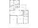 Detailed floor plan showcasing the layout with bedrooms, bathrooms, kitchen, living room, and garage at 5733 Oakwood Knoll Dr, Lakeland, FL 33811
