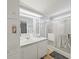 Bright bathroom featuring a shower and a vanity sink at 6087 Southern Oaks Se Dr, Winter Haven, FL 33884
