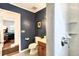 Bathroom view with vanity, toilet, and shower at 618 W Oak Dr, Lakeland, FL 33803