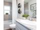 Cozy bathroom with a tiled shower-tub combination, and modern decor at 702 Bentley North Loop, Auburndale, FL 33823