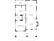 Detailed floor plan showcasing the layout including the primary bedroom, living room, kitchen and porch at 911 S Missouri Ave, Lakeland, FL 33803
