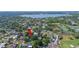 Aerial shot shows the property is close to many shops and parks at 916 Woodward St, Lakeland, FL 33803