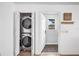 Convenient laundry room featuring a modern washer and dryer at 916 Woodward St, Lakeland, FL 33803
