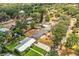 A beautiful aerial view showing this home set in a lush and green neighborhood at 960 Lila St, Bartow, FL 33830