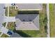 Aerial view of house with spacious lot and manicured landscape, showcasing privacy at 120 Grove Branch Rd, Winter Haven, FL 33880