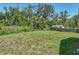 Large backyard bordered by mature trees and a fence, providing privacy and a spacious outdoor area at 1415 Southern Ave, Lakeland, FL 33803
