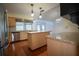 Modern kitchen with stainless steel appliances and an island at 1920 Indian Trails Ct, Lakeland, FL 33813