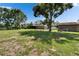 Expansive backyard featuring a well-maintained lawn and mature trees at 2145 Limedale Rd, Lakeland, FL 33809