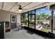 Spacious screened in patio overlooking the beautiful backyard of this lovely home at 2145 Limedale Rd, Lakeland, FL 33809