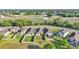 Bird's eye view showcases the homes with well-fenced backyards, offering privacy, near community highway at 2293 Caspian Dr, Lakeland, FL 33805