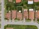 Areal view of property showing roof, street and the well manicured yards at 2317 Bella Luna Cir, Lakeland, FL 33810