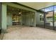 Screened-in patio features string lights and brick pavers at 2317 Bella Luna Cir, Lakeland, FL 33810
