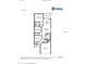 A detailed floorplan showcases the layout of this home, including bedroom sizes, kitchen location, and lanai access at 2343 Northumberland Ct, Haines City, FL 33844