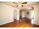 Inviting living room with wood-look floors and an open layout, perfect for entertaining at 2710 Fairmount Ave, Lakeland, FL 33803