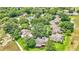 Extensive aerial view featuring manicured lawns and mature trees throughout the residential community at 30 Aspen Dr # 30, Haines City, FL 33844