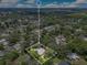 Drone image emphasizing the boundaries of the property and surrounding community at 312 Palencia Pl, Lakeland, FL 33803