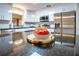 Modern kitchen with granite countertops, stainless steel appliances and white subway tile backsplash at 312 Palencia Pl, Lakeland, FL 33803