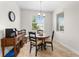 Bright breakfast nook with a cozy round table and natural light, perfect for casual dining at 3136 Langdon Ln, Winter Haven, FL 33884