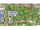 Aerial shot showcasing this property's well-manicured landscaping and trees at 323 E Belvedere St, Lakeland, FL 33803