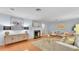 Spacious living room with light blue walls and a cozy seating area at 323 E Belvedere St, Lakeland, FL 33803