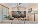 Comfortable living room with hardwood floors, ceiling fan, and recessed lighting at 3243 Red Tail Hawk Dr, Polk City, FL 33868
