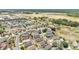 Expansive aerial view showcases a well-planned community with new construction and established homes amidst green spaces at 420 Sir Phillips Dr, Davenport, FL 33837