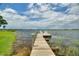Picturesque waterfront view from a wooden dock featuring comfortable Adirondack chairs at 440 Lake Daisy, Winter Haven, FL 33884