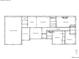 Detailed floor plan of a single-Gathering house, showing layout of rooms, bathrooms, kitchen, and attached garage at 5121 Shady Oak S Dr, Lakeland, FL 33810