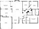 A detailed floor plan showing the layout of the house including the kitchen, bedrooms, and living spaces at 5519 Club W Hl, Lakeland, FL 33812
