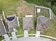 Aerial view shows houses, roofs, and landscaping in this well-maintained neighborhood at 5793 Dornich Dr, Auburndale, FL 33823
