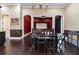 Bonus room featuring a table with chairs, cabinets, and easy access to the media room for entertainment at 6357 Ashley Dr, Lakeland, FL 33813