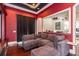 Cozy media room featuring a sectional sofa at 6357 Ashley Dr, Lakeland, FL 33813