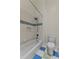 Bathroom featuring a bathtub with a shower and tiled floor at 6542 Eagle Ridge Way, Lakeland, FL 33813
